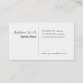 Landschaftsschutzdienste, Mähtraktor Visitenkarte (Rückseite)