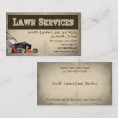 Landschaftsschutzkarte für Rasenpflege Visitenkarte (Vorne/Hinten)