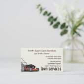 Landschaftsschutzkarte für Rasenpflege Visitenkarte (Stehend Vorderseite)