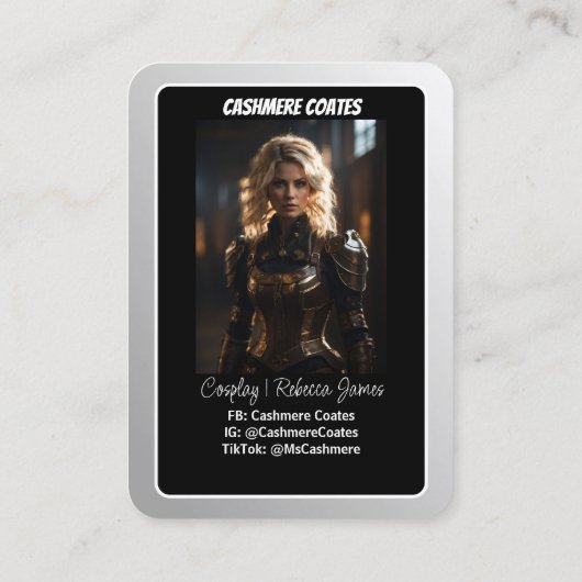 Landschaftsschutzkarten | Benutzerdefinierte Cospl Visitenkarte (Rückseite)