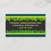 Landschaftsschutzschild für Ihren Arbeitswagen Visitenkarte (Rückseite)