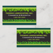 Landschaftsschutzschild für Ihren Arbeitswagen Visitenkarte (Vorne/Hinten)