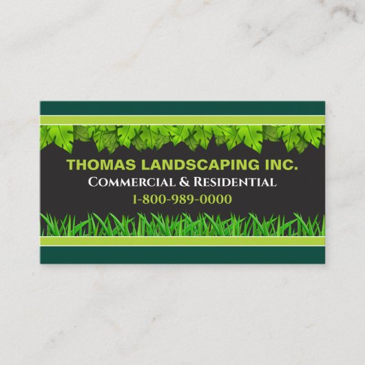 Landschaftsschutzschild für Ihren Arbeitswagen Visitenkarte (Vorderseite)