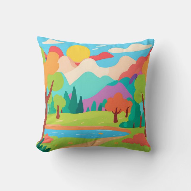 LandschaftssichtSitzkissen Kissen (Vorderseite)