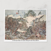 Landschaftsstil von Chao Meng-Fu von Wang Sh � min Postkarte (Vorderseite)
