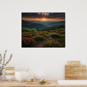 Landschaftsszene in der Natur Poster (Küche)