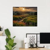 Landschaftsszene in der Natur Poster (Heimbüro)