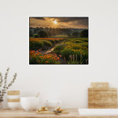 Landschaftsszene in der Natur Poster (Küche)