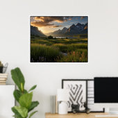 Landschaftsszene in der Natur Poster (Heimbüro)