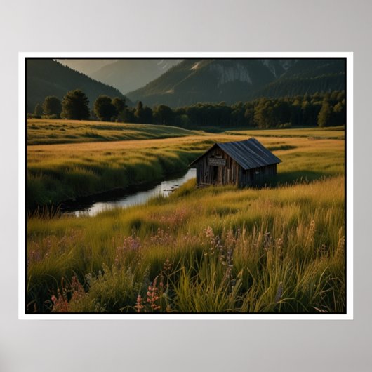 Landschaftsszene in der Natur Poster (Vorne)