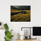 Landschaftsszene in der Natur Poster (Heimbüro)