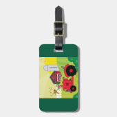 Landschaftsszene mit Gesangsroster auf Traktor Gepäckanhänger (Vorderseite vertikal)