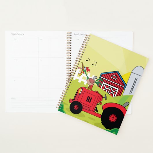 Landschaftsszene mit Gesangsroster auf Traktor Planer (Anzeige)