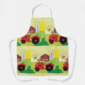 Landschaftsszene mit Gesangsroster auf Traktor Schürze (Vorderseite)