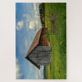 Landschaftsszene mit Schindeln Puzzle (Vertikal)