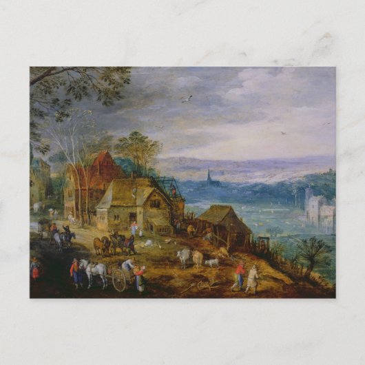 Landschaftsszene Postkarte (Vorderseite)