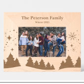 Landschaftsszenen Wintergravur Geätzte Rahmen