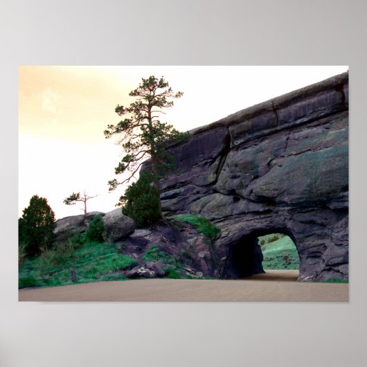 Landschaftstunnel Poster (Vorne)