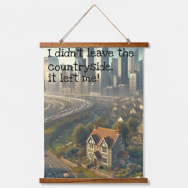 Landschaftsverlust Wandteppich Mit Holzrahmen