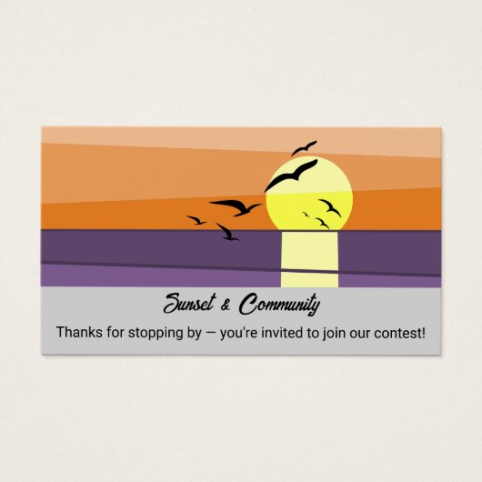 Landschaftswettbewerb Einladende QR + Connect Card (Vorderseite)