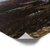 Landschaftswinter Lairig Gartain Glen Coe Schottla Poster (Ecke)