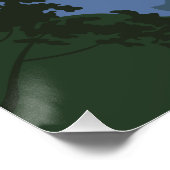 LandschaftsWolf Sun Mountains Poster (Ecke)