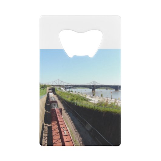 Landschaftszug Geldbeutel Flaschenöffner (Rückseite)