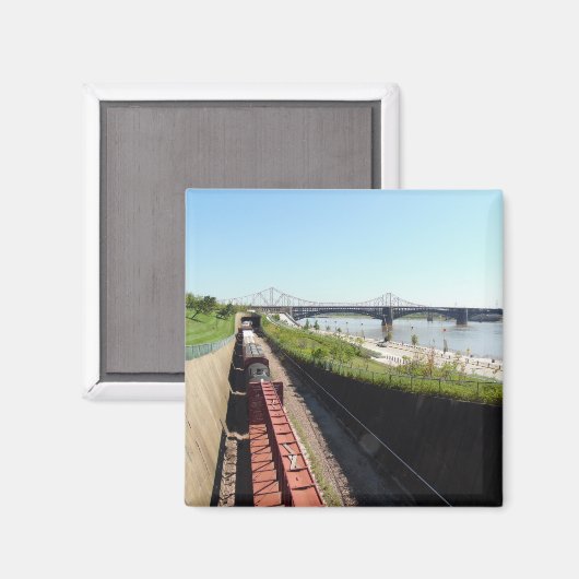 Landschaftszug Magnet (Vorderseite/Rückseite)