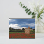 Landscheune im Mohnfeld Postkarte (Stehend Vorderseite)