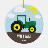 Landschlepper Kids Keramik Ornament (Hinten)