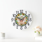 Landschweine-Acryluhr Große Wanduhr (Zuhause)