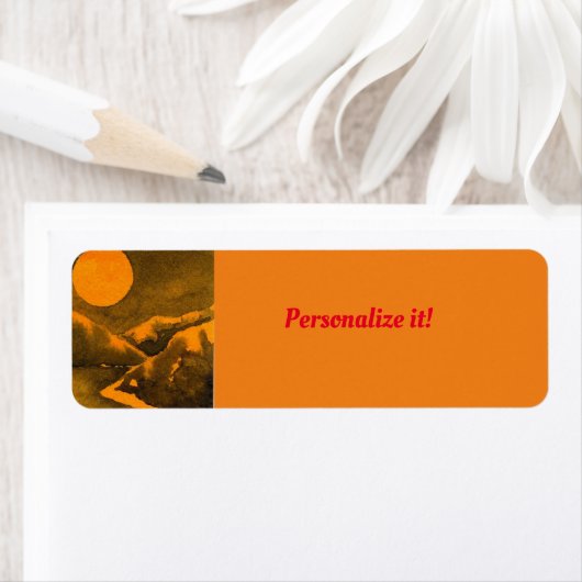 Landsee nachts mit Jägern oder Erntemond (Insitu)