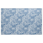 Landseebad Blau Stoff (Fat Quarter (45,7 x 55,9 cm))