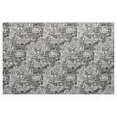 Landseebad Schwarz Stoff (Fat Quarter (45,7 x 55,9 cm))