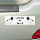 Landseer an Bord Landseer Newfoudland Autoaufkleber (Auf Auto)