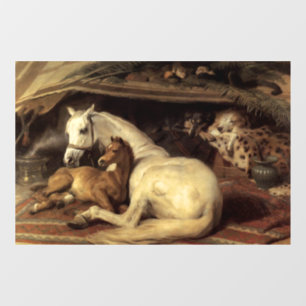 Landseer, das arabische Zelt Fensteraufkleber