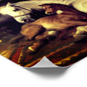 Landseer: Die arabischen Zelt-Pferde Poster (Ecke)