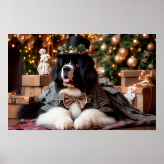 Landseer Gentleman Urlaub Poster (Vorne)