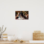 Landseer Gentleman Urlaub Poster (Küche)