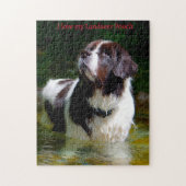 Landseer Hund. Puzzle (Vertikal)