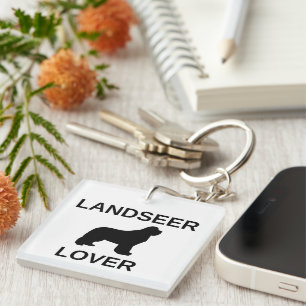Landseer-Liebhaber Schlüsselanhänger