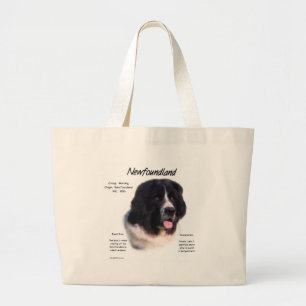 Landseer Neufundland Geschichte, I Liebe neu Jumbo Stoffbeutel