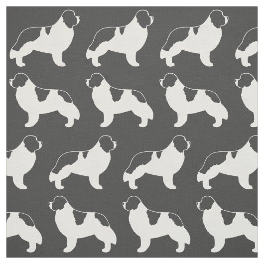 Landseer Neufundland Hundemuster Stoff (Muster)
