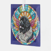 Landseer Newfundland Suncatcher Memorial Ornament (Vorderseite links)