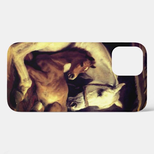 Landseer Pferde Case-Mate iPhone Hülle (Rückseite (Horizontal))
