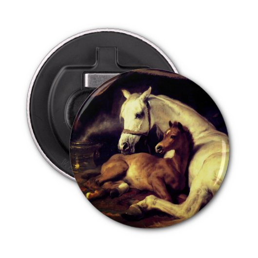 Landseer Pferde Flaschenöffner (Vorderseite)