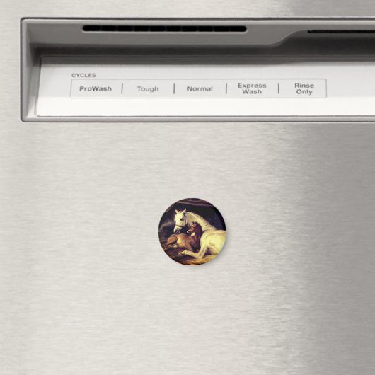 Landseer Pferde Magnet (In Situ (Geschirrspüler))