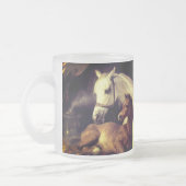 Landseer Pferde Mattglastasse (Links)