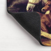 Landseer Pferde Mousepad (Ecke)