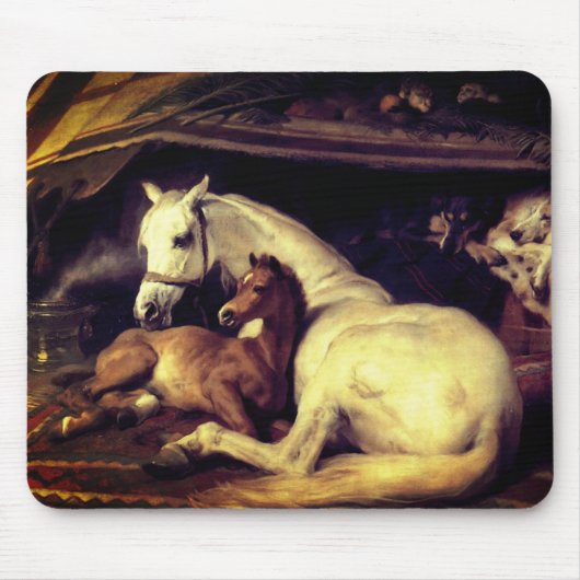 Landseer Pferde Mousepad (Vorne)